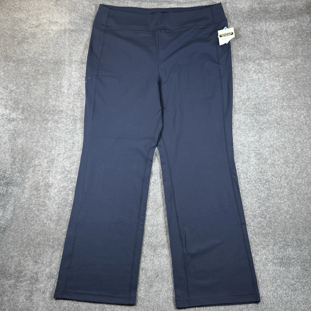Duluth Trading Co Pants Women's XXLx33 Navy Blue NoGA Classic Bootcut Stretch